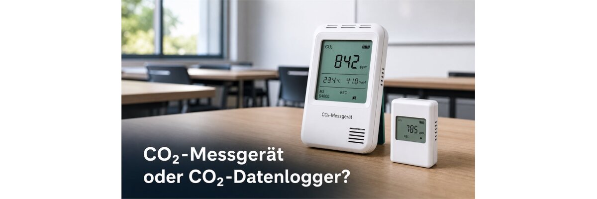 CO2-Messgerät, CO2-Ampel oder CO2-Datenlogger: Welche Lösung ist für Ihren Einsatz die richtige? - CO2-Messgerät, CO2-Ampel oder CO2-Datenlogger richtig wählen