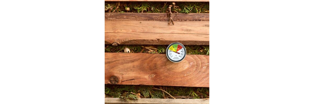 Richtig kompostieren mit dem Kompostthermometer von PSE - Richtig kompostieren: Temperatur im Komposthaufen überwachen
