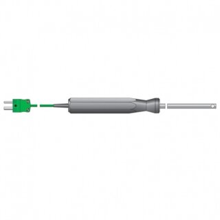 Luft- oder Gassonde, Thermoelement Typ K, 130mm, -75 bis...