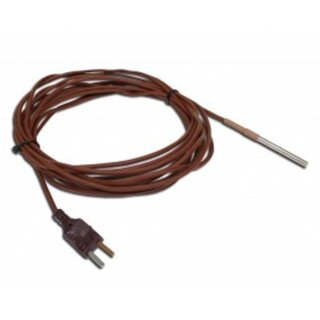 SE056 Thermocouple Type T, Ø5 x 50mm Waterproof Stainless Steel Tip, 3m Lead, -60°C to +200°C