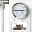 Radiator or Pipe Thermometer, Magnet Mount