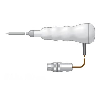 Waterproof Thermocouple Penetration Probe for Therma 22,  with Handle and Lumberg Connector, -75 to +250°C