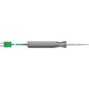 Einstechf&uuml;hler mit Handgriff, Thermoelement Typ K,  &Oslash; 3,3mm x 130mm,  -75 bis +250&deg;C