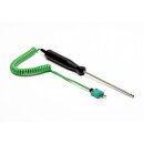 Thermoelement Typ K, Lufttemperatursonde, 1m Spiralkabel,...