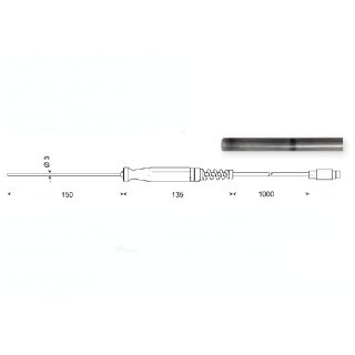 GTF 601, Pt100 Sheath Element Immersion Probe for Liquids...