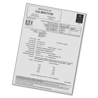 UKAS- Kalibrierzertifikat (5- Punkte) für ETI- Simulatoren wie MicroCal oder MicroCheck