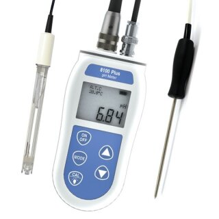 Modell 8100 Plus, pH- & Temperaturmessgerät, ohne Sonden