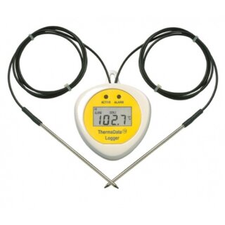 TD2F ThermaData, Data Logger, LCD, Two External Fixed Temperature Sensors