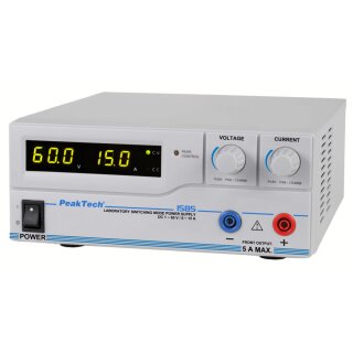 PeakTech 1585, programmierbares Labor- Schaltnetzteil, USB,  1-60VDC/0-15A