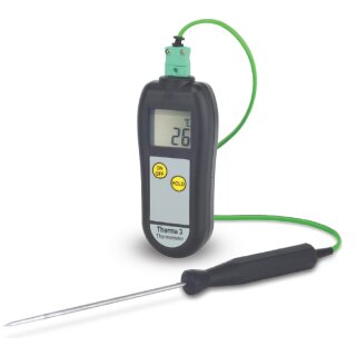 Therma 3, Industrie- Thermometer, Set mit Typ K- Einstichsonde