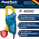 PeakTech 4200, Stromzangenadapter f&uuml;r Multimeter, 200AAC, Bananenstecker