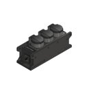 CONNEX CPPSE3RD-TT, Power Strip XO, 16A, 3 x Schuko E