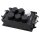 CONNEX Multicore- Stromverteiler, 2 x Harting E 16pol (1-9) auf 6 x Schuko mit Klappdeckel