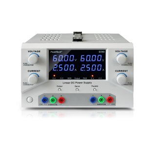 PeakTech 6190, Lab Power Supply, 2 x 0-60VDC/0-2,5A