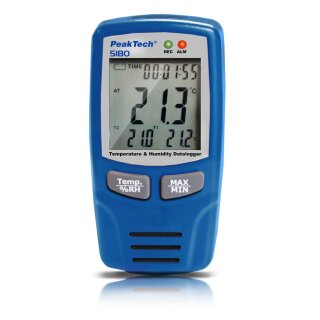 PeakTech 5180, 4-Channel Datalogger for Temperature/ Air...