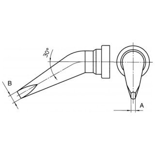 Weller Lötspitze Serie LT, Meißelform, LT 4X/...