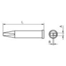 Weller Lötspitze Serie XT, Meißelform, XT...
