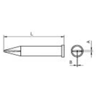 Weller Lötspitze Serie XT, Meißelform, XT...