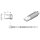 JBC Soldering Tip Series C245 Chisel Shape, C245908/4.8 x 1.5mm, Straight, High Thermal