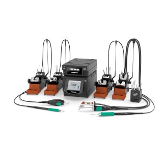 JBC 4-Kanal- Reparaturstation DMPSE-2QB, mit abgewinkeltem Entlötkolben DT530