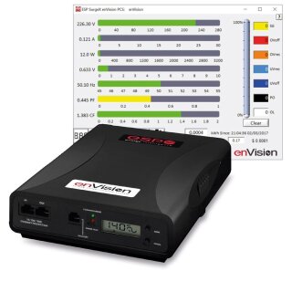 SurgeX "enVision" Power Supply Diagnostic Device, 16A/240V, 1x IEC C19