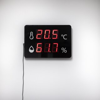 Wall-Mounted Thermometer/Hygrometer, 170mm x 210mm