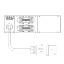 CONNEX CPRX32-C1-H2-RB,  32A- Power Rack Xtreme, CEE32A...