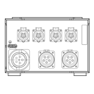 CONNEX CPCL125-C1-C6-RBM, Xtreme Power Container, 125A